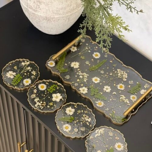 Resin Table Coasters / Trays